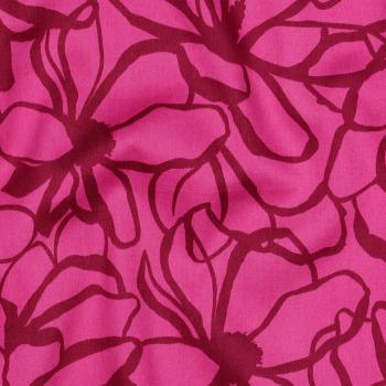 Baumwoll-Satin "Magnolia" von Nerida Hansen in Pink/Fuchsia